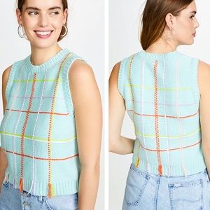 Alice+Olivia Rosalina shell sweater vest